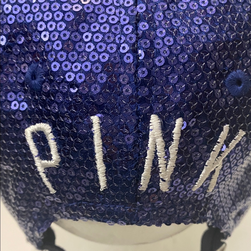 PINK Victoria's Secret MLB San Diego Padres Navy Sequin Cap - Picture 4 of 11